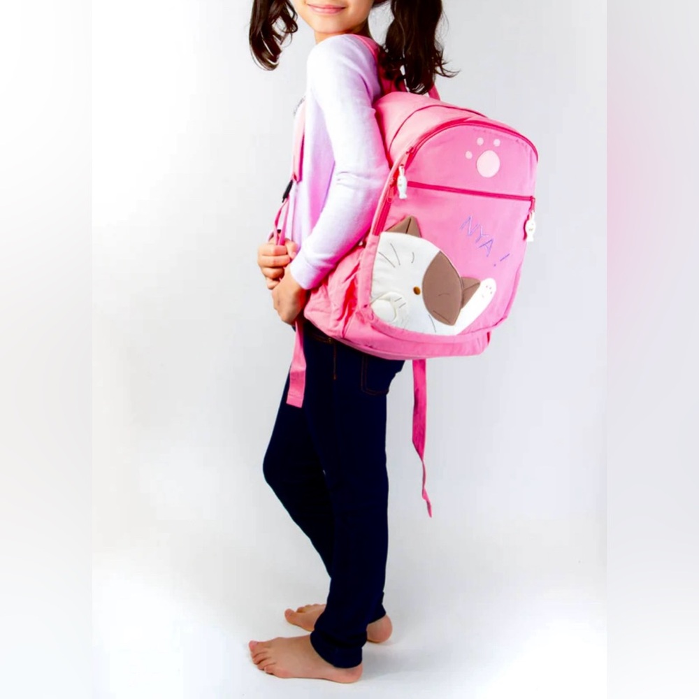 NEW Hikosen Cara Cat Handmade Lightweight Fabric Backpack Large